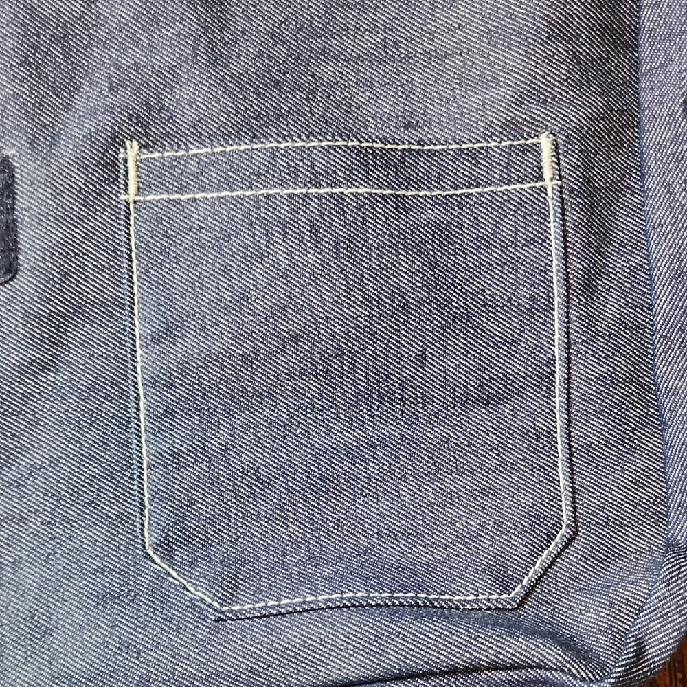 GAP | NWT Lightweight Navy Denim Laptop Shoulder Messenger‎ School Bag Pockets